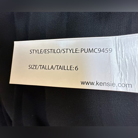 Kensie Black Tiered Dress Size 6 - Picture 5 of 10